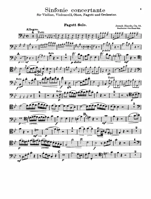 Bassoon solo