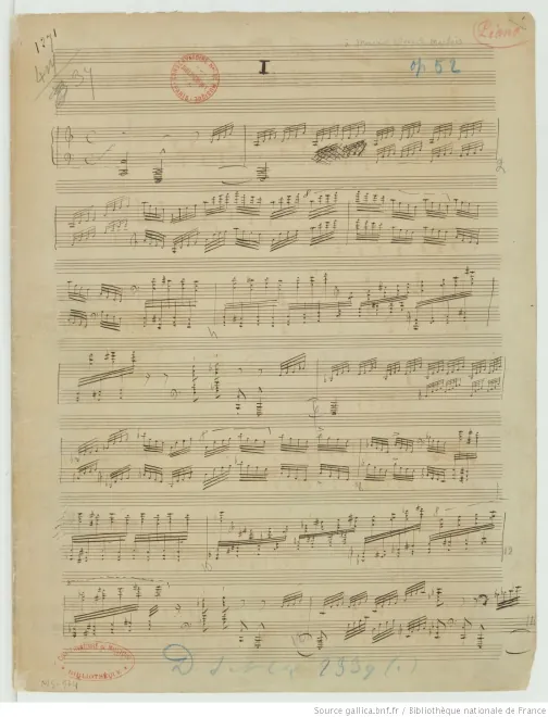 Incomplete Score (lacks Etude No.2)