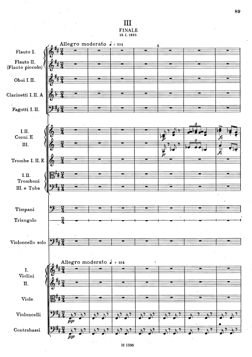 3. Finale: Allegro moderato