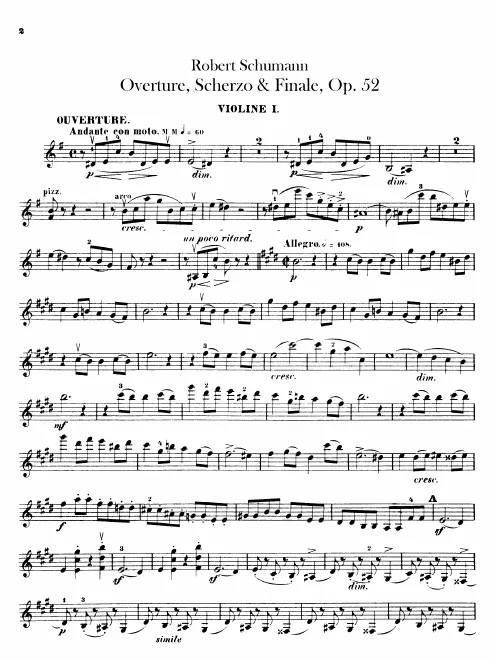 Violins I, II
