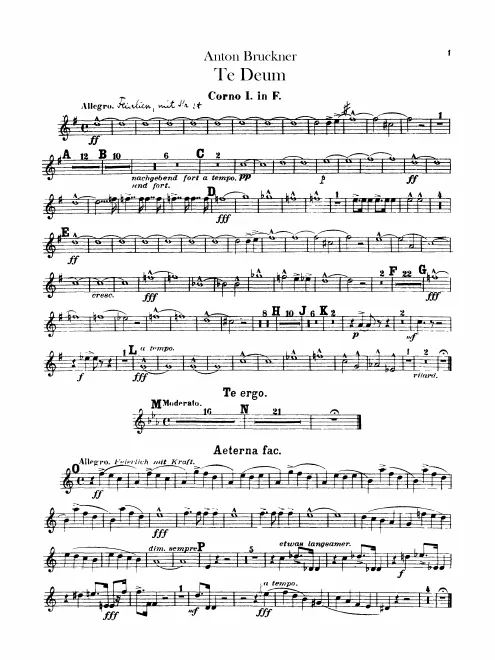 Horn 1, 2, 3, 4 (F)