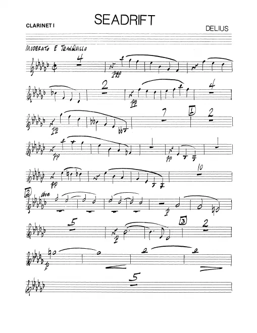Clarinet 1, 2, 3, Bass Clarinet (B)