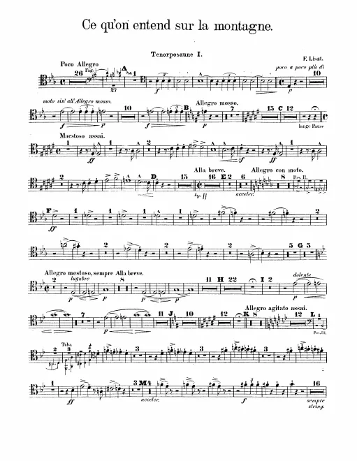 Trombone 1, 2, 3, Tuba