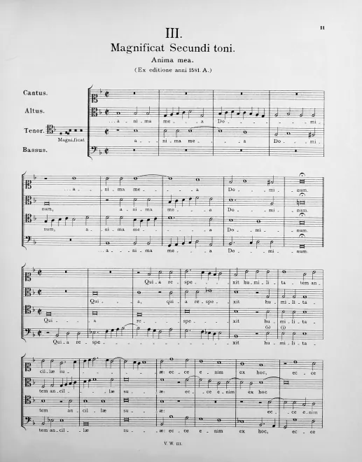 Magnificat Secundi toni (odd verses)
