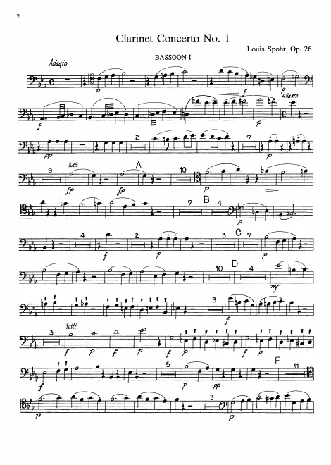 Bassoon 1, 2