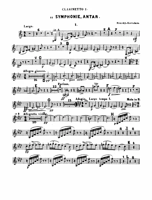 Clarinet 1, 2 (A/B)