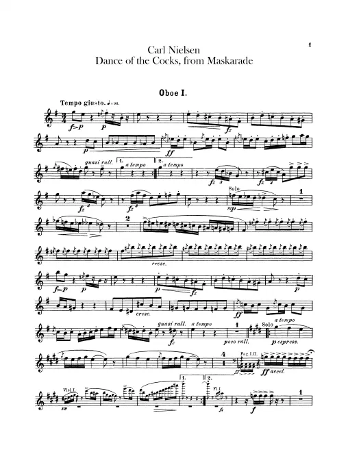 Oboe 1, 2