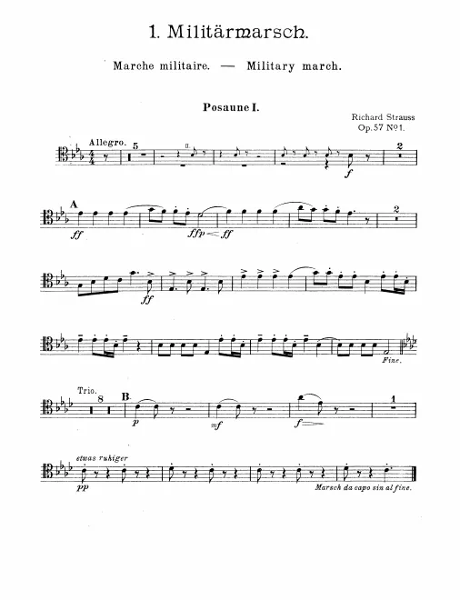 Trombone 1, 2, 3, Tuba