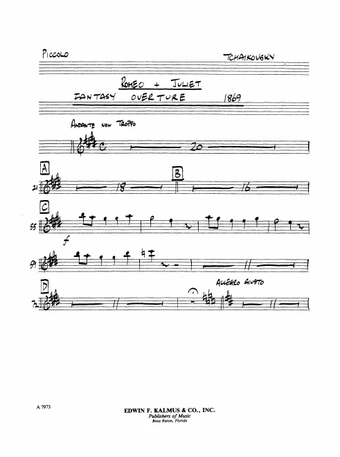 Piccolo, Flute 1, 2