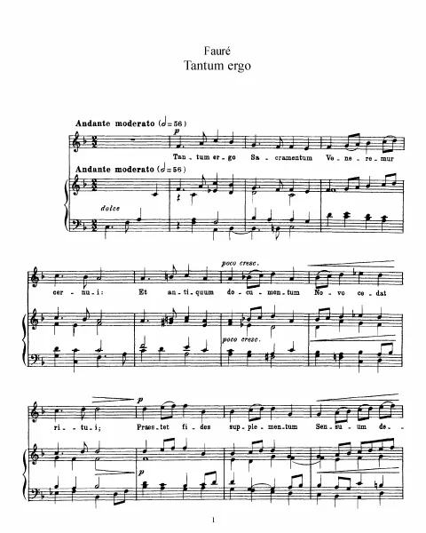 Complete Score (, original key)