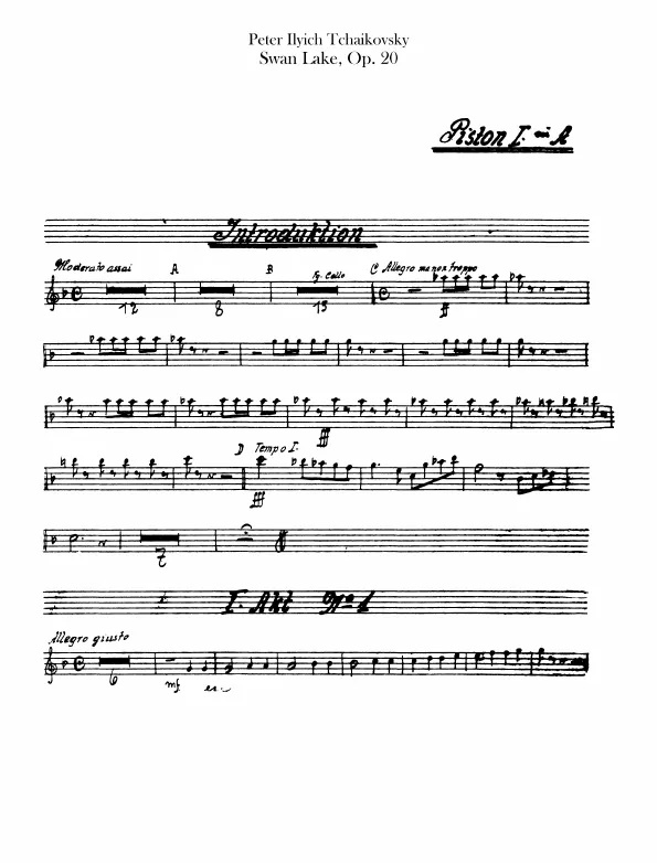 Cornet 1, 2 (A, B)