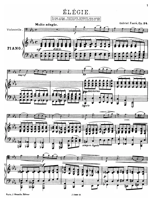 Complete Score and Cello Part: Violin (alternate) Part
