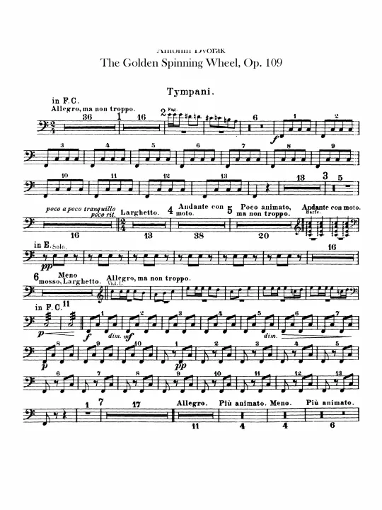 Timpani, Triangle, Cymbals, Bass Drum