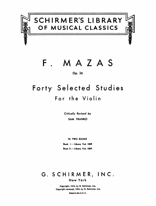 40 Selected Studies from Op. 36: Book 2