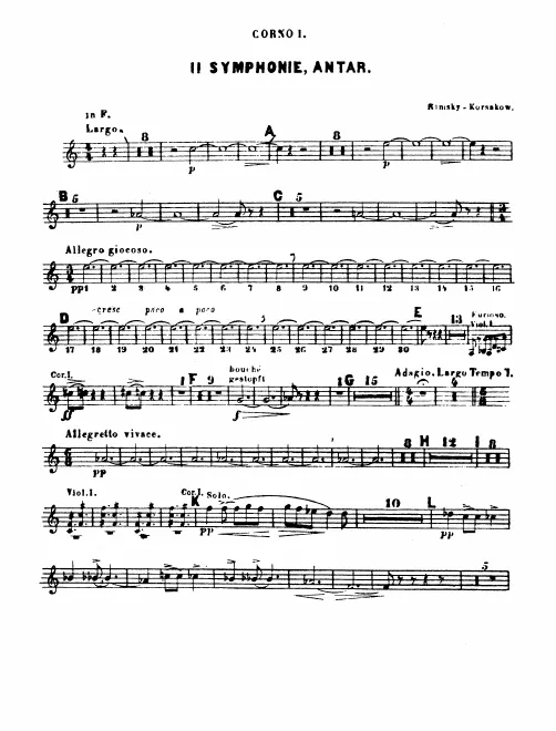 Horn 1, 2, 3, 4 (E/F)