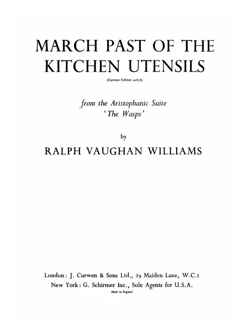 3. March Past of the Kitchen Utensils