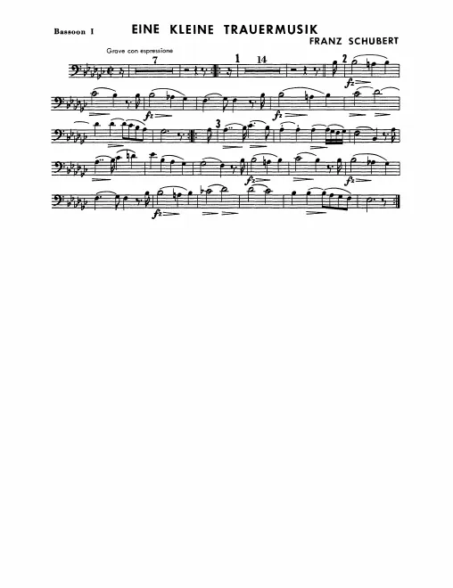 Bassoon 1, 2, Contrabassoon