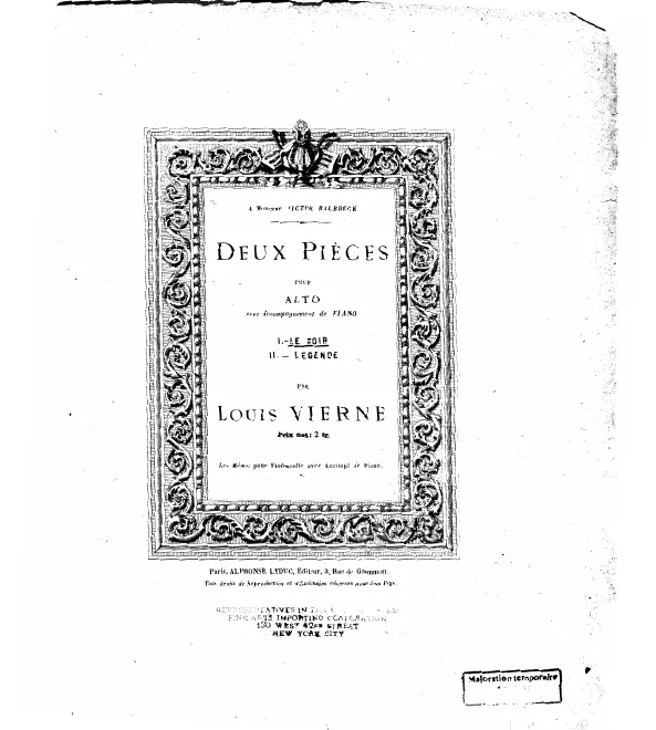 Piano score