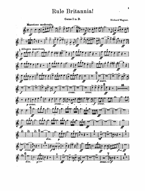 Horn 1, 2, 3, 4 (F)