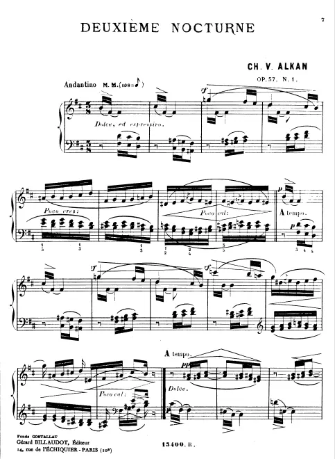 1. Andantino (Deuxième nocturne)