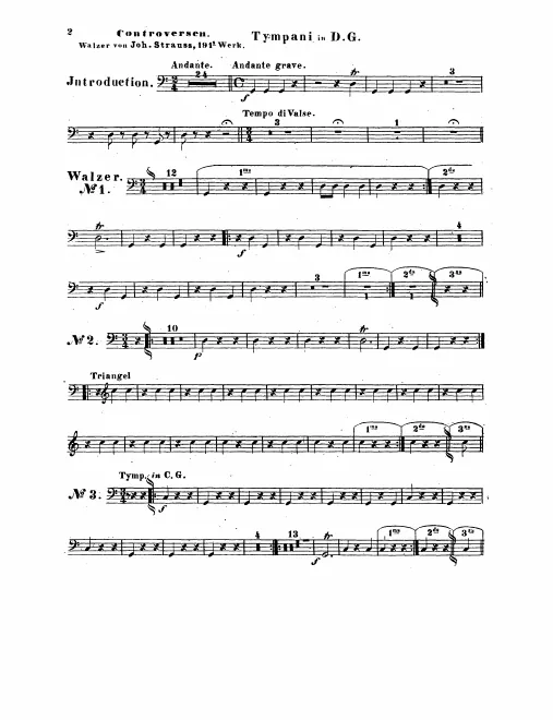 Timpani/Triangle, Bass Drum