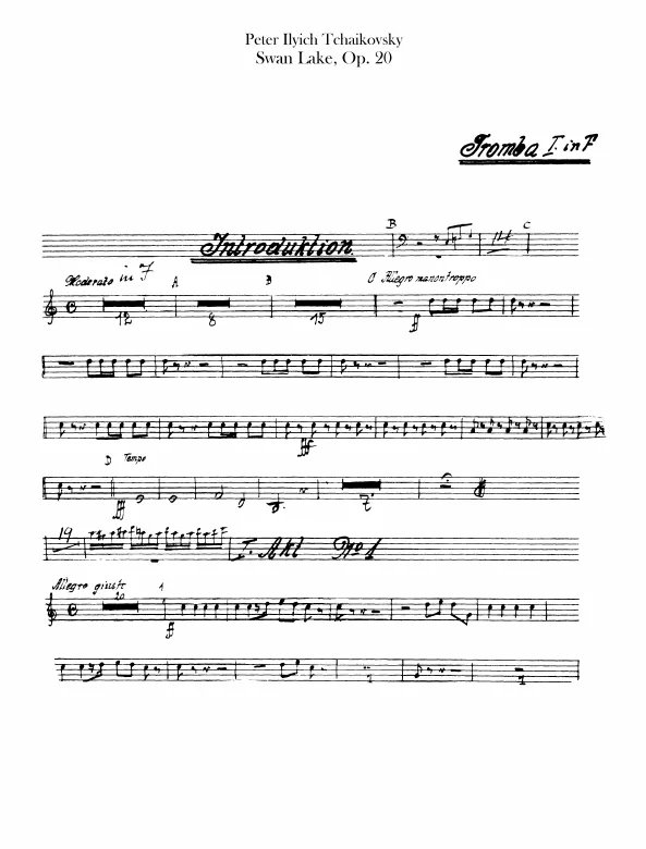 Trumpet 1, 2 (F, E, D)