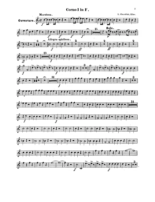 Horn 1, 2 (F), 3, 4 (B alto)