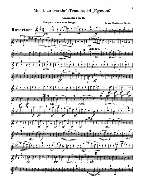 Clarinet 1, 2 (B)