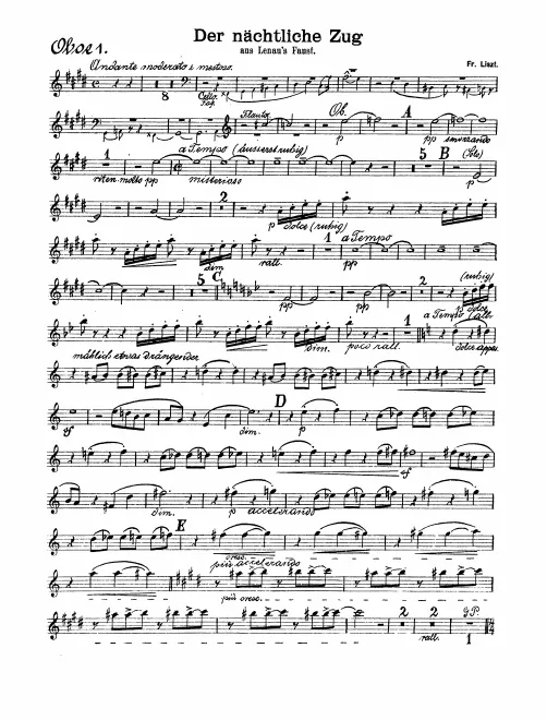 Oboe 1, 2, English Horn