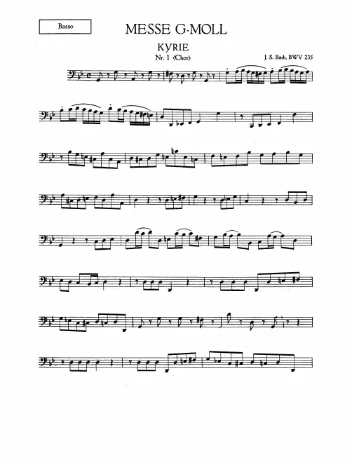 Continuo (Cellos/Basses)