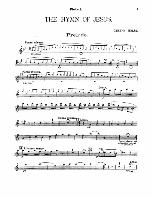 Flute 1, 2/Piccolo, 3