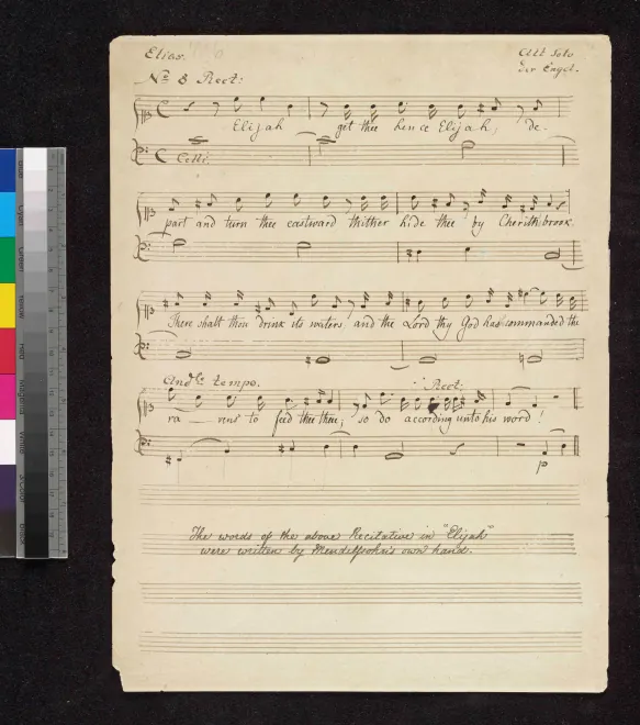 6. Recitative: Elijah! Get Thee Hence