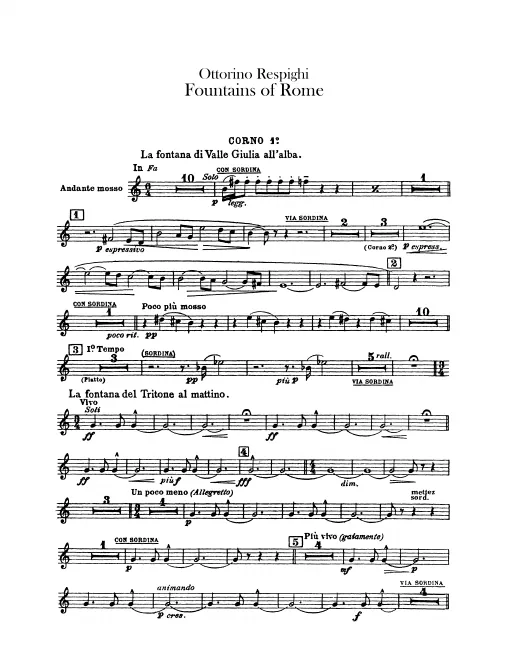Horn 1, 2, 3, 4 (F)