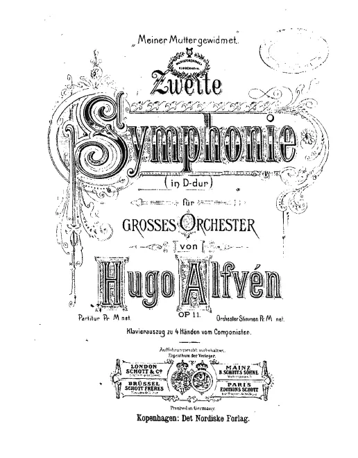 Cover page, I. Moderato, II. Andante