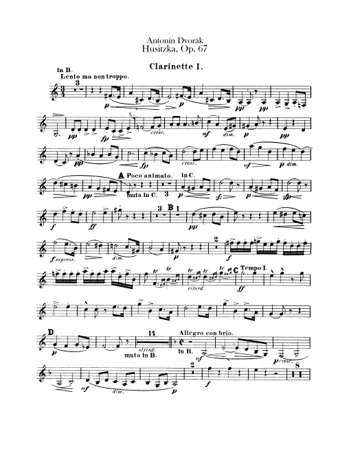 Clarinet 1, 2 (B, C)