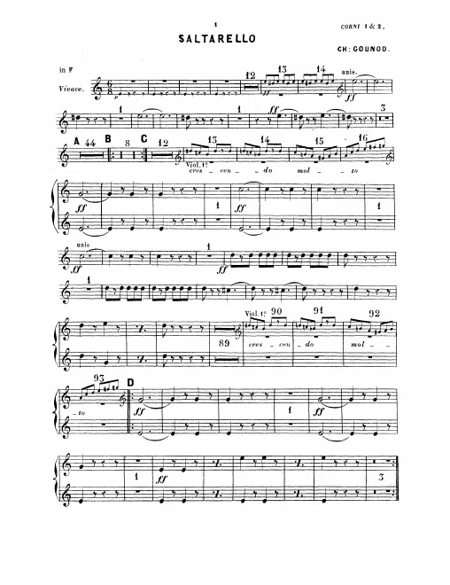 Horn 1/2 (F), 3/4 (C)