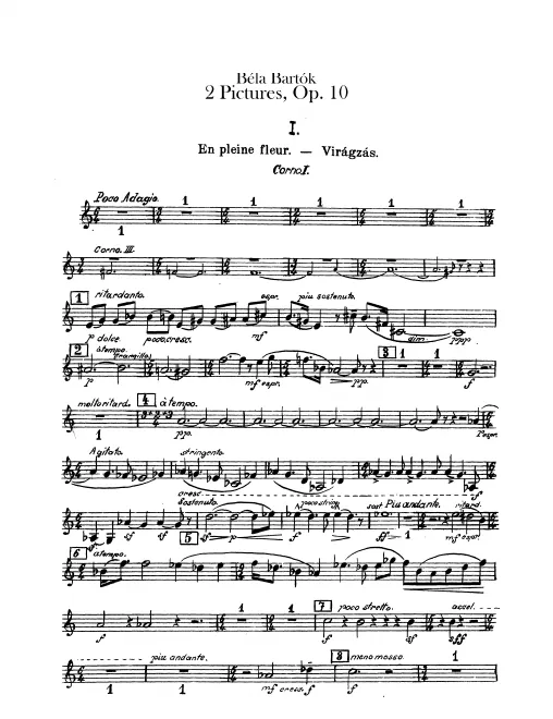 Horn 1, 2, 3, 4 (F)