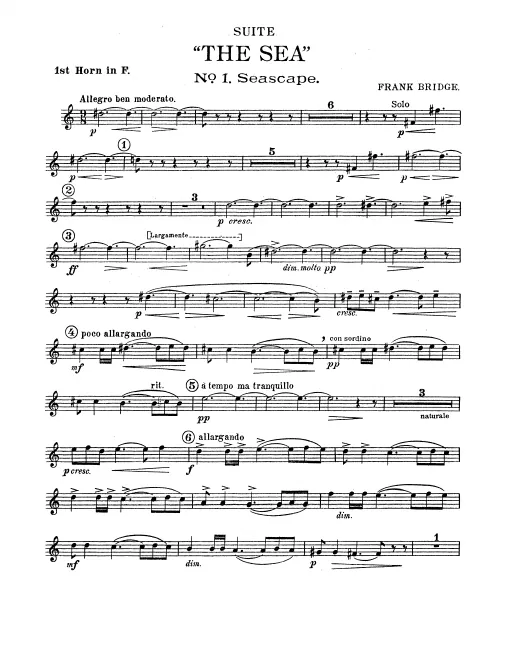 Horn 1, 2, 3, 4 (F)