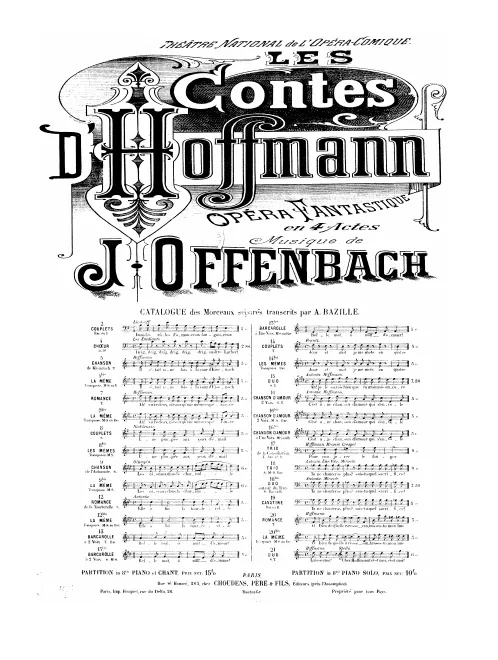 No.14, Couplets: "Jour et nuit je me mets en quatre" (G major)