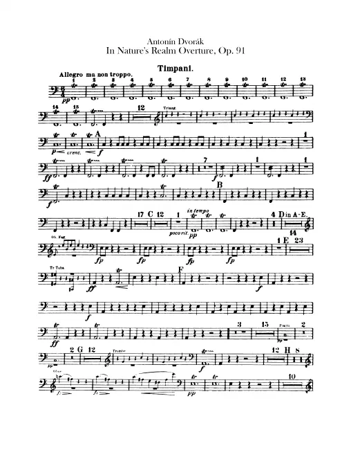 Timpani, Triangle, Cymbals