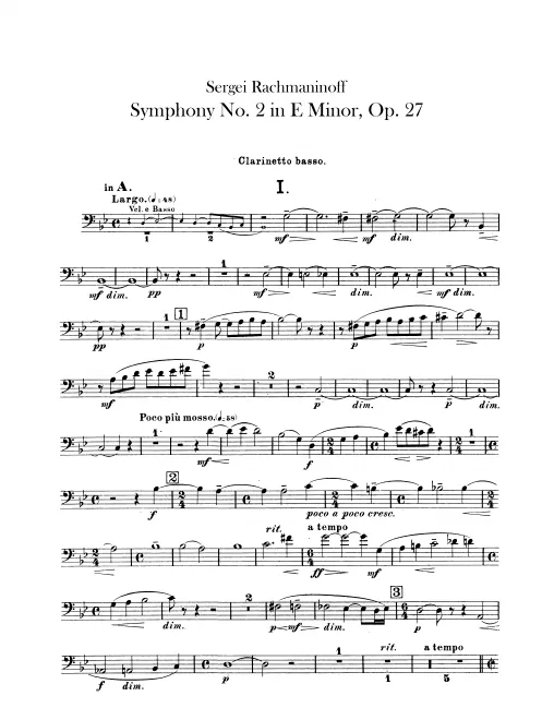 Bass Clarinet (A/B, Bass Clef)