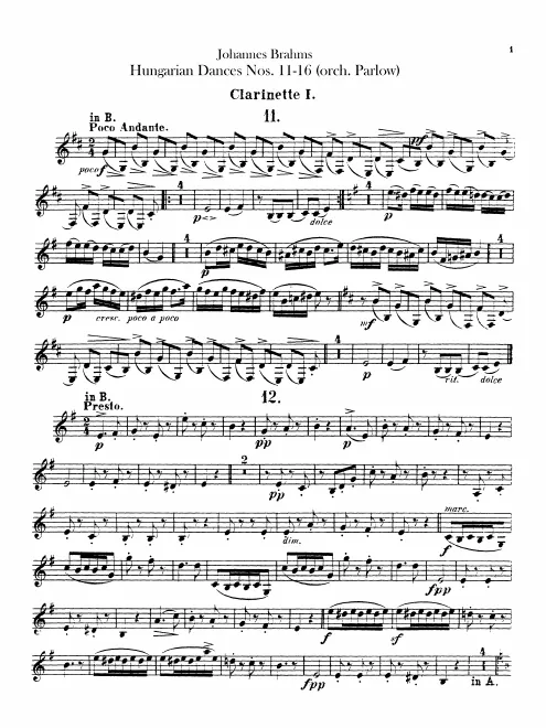 Clarinet 1, 2 (B/A)