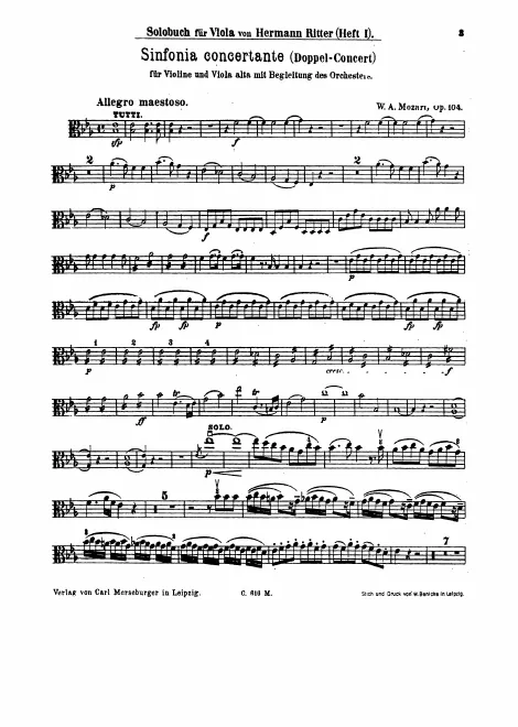 Viola solo