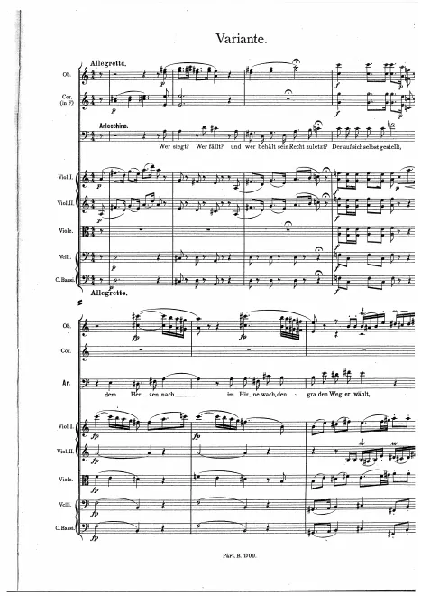 Appendix: Sung Variant of Arlecchino's Closing Speech
