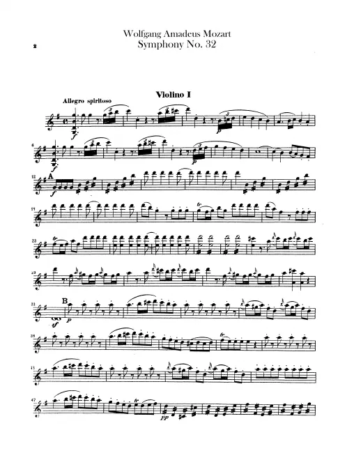 Violins I, II