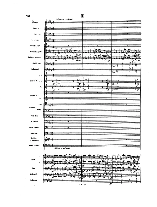 III. Allegro impetuoso - Calmo - Tempo I -etc.