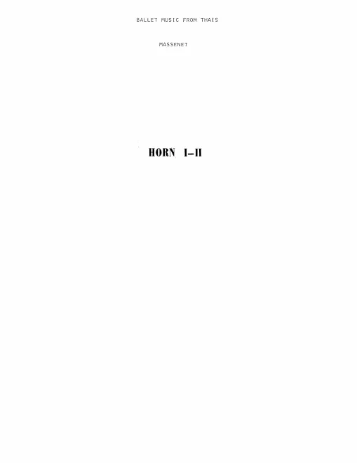 Horn 1/2, 3/4 (F)