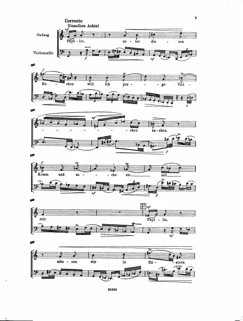 3. An Phyllis: Corrente (Soprano, Cello)