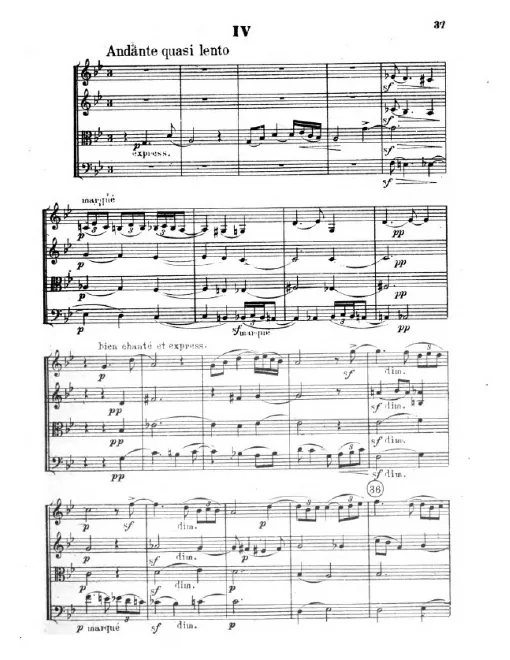 IV. Andante quasi lento
