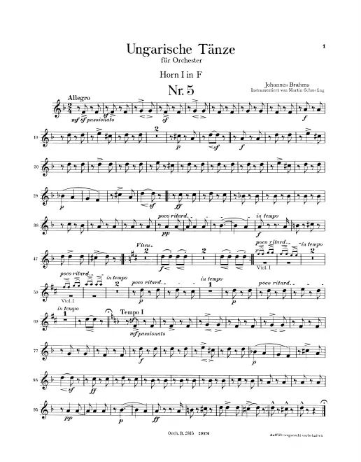 Horn 1/2/3/4 (F)